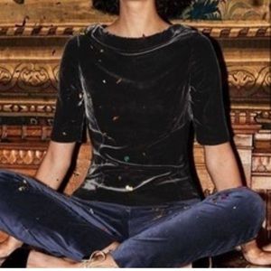 Loft Curvy Skinny Extra Fine Wale Navy Corduroy Pants